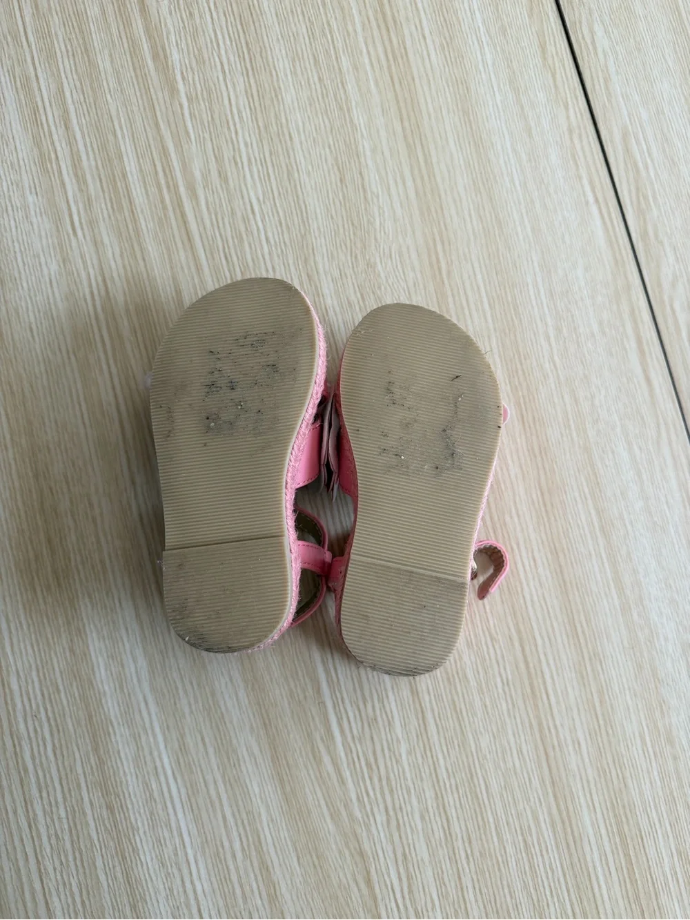 Janie and Jack Pink Butterfly Toddler Sandals
